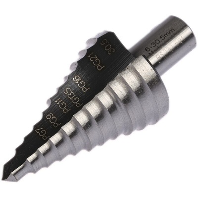 RS PRO HSS Step Drill Bit 6mm x 30.5mm