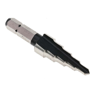 RS PRO HSS Step Drill Bit 4mm x 12mm