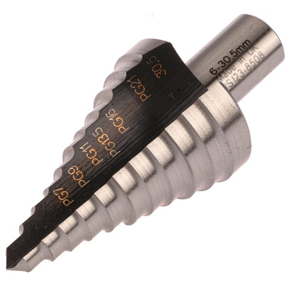 RS PRO HSS Step Drill Bit 6mm x 30.5mm