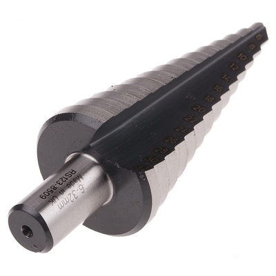 RS PRO HSS Step Drill Bit 6mm x 30mm