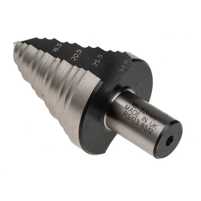 RS PRO HSS Step Drill Bit 16mm x 32mm