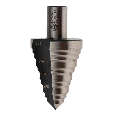 RS PRO HSS Step Drill Bit 16mm x 32mm
