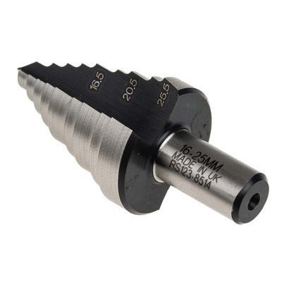 RS PRO HSS Step Drill Bit 16mm x 25mm