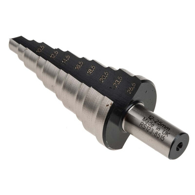 RS PRO HSS Step Drill Bit 15mm x 25mm