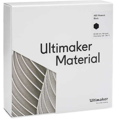 Ultimaker 2.85mm Black ABS 3D Printer Filament, 750g