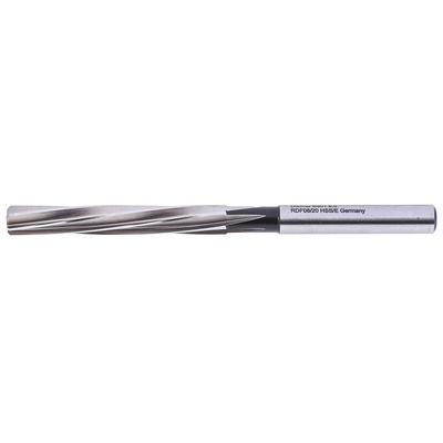 Dormer Straight Shank Reamer Bit, 8mm Diameter, Spiral Flute, 115 mm Overall