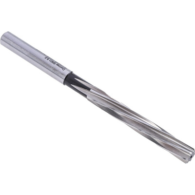 Dormer Straight Shank Reamer Bit, 8mm Diameter, Spiral Flute, 115 mm Overall
