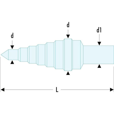 Facom HSS Step Drill Bit