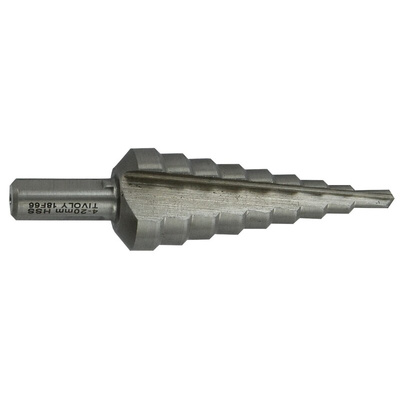 Tivoly High Speed Steel Step Drill Bit 4mm x 20mm