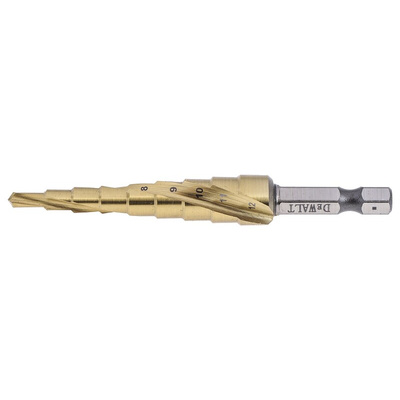 DeWALT HSS Step Drill Bit 6mm x 12mm
