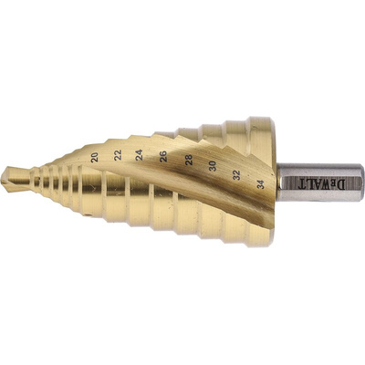 DeWALT HSS Step Drill Bit 20mm x 34mm