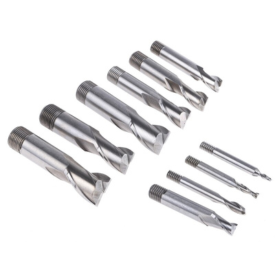 RS PRO Screwed Slot Drill Set, 4 mm, 5 mm, 6 mm, 8 mm, 10 mm, 12 mm, 14 mm, 16 mm, 18 mm, 20 mm Cut Diameter