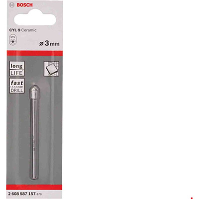 Bosch Steel Tile Drill Bit x 6mm