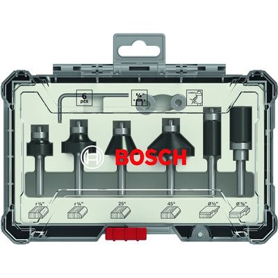 Bosch 6 piece Router Bit Set