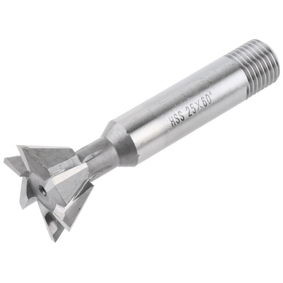 RS PRO 67 mm HSS Standard Dovetail Cutter 60° 25mm Diameter