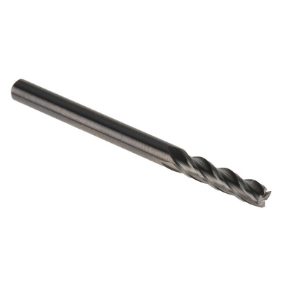 Dormer End Mill, 3mm Cutter, Solid Carbide, 3 mm Shank, 12mm Cut