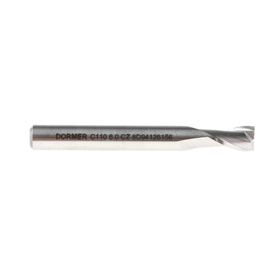 Dormer Plain Slot Drill, 6mm Cut Diameter