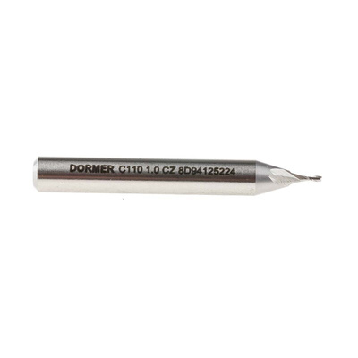 Dormer Plain Slot Drill, 1mm Cut Diameter