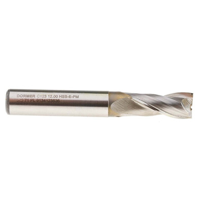 Dormer Plain Slot Drill, 12mm Cut Diameter
