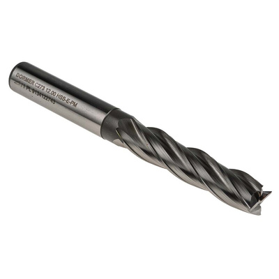 Dormer End Mill, 12mm Cutter, HSCo, 12 mm Shank, 53mm Cut