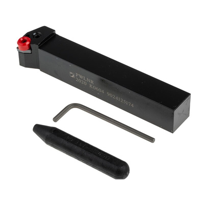 Pramet PWLN(RL) EXT Series Lathe Tool Holder for Use with WNMG 0604, 20mm Height, 95° Approach, 125mm Length