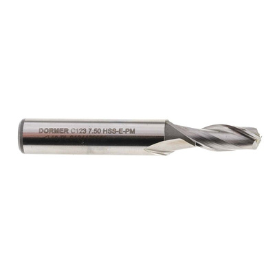 Dormer Plain Slot Drill, 7.5mm Cut Diameter