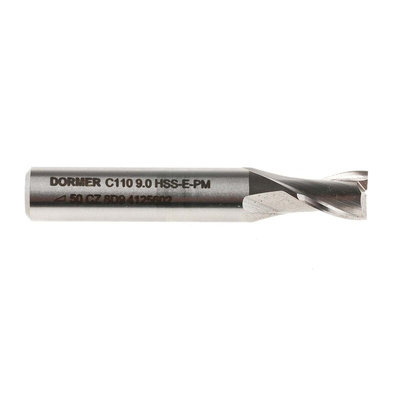 Dormer Plain Slot Drill, 9mm Cut Diameter