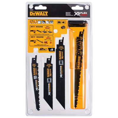 DeWALT, 14/18 TPI, 4/6 TPI Teeth Per Inch 152mm Cutting Length Reciprocating Saw Blade, Pack of 8