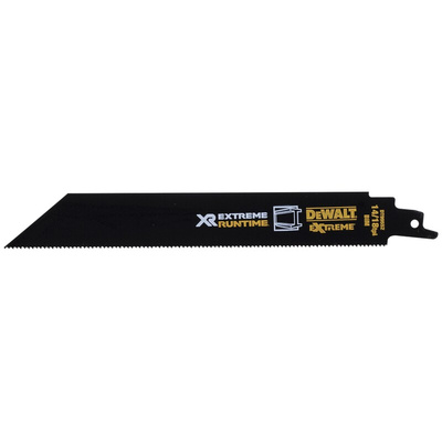 DeWALT, 14 → 18 Teeth Per Inch 203mm Cutting Length Reciprocating Saw Blade, Pack of 5
