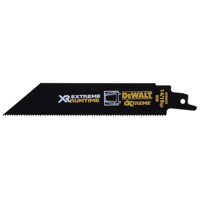 DeWALT, 14 → 18 Teeth Per Inch 156mm Cutting Length Reciprocating Saw Blade, Pack of 5