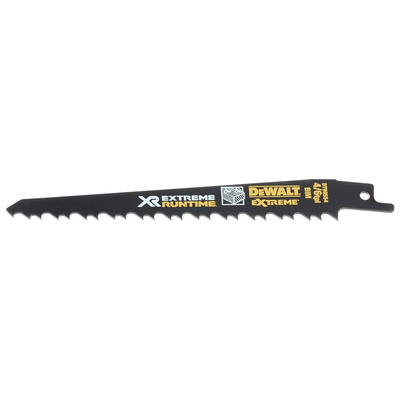 DeWALT, 4 → 6 Teeth Per Inch 152mm Cutting Length Reciprocating Saw Blade, Pack of 5