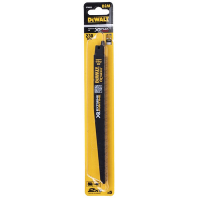 DeWALT, 4/6 TPI Teeth Per Inch 230mm Cutting Length Alligator Saw Blade, Pack of 5