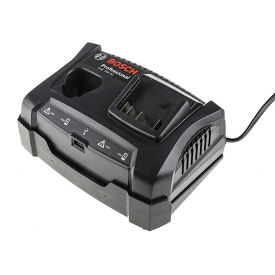 Bosch GAX 18V-30 Battery Pack Charger, 12 V, 18 V for use with Bosch Cordless Power Tools, UK Plug