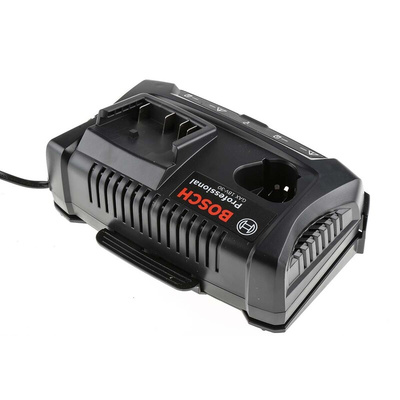 Bosch GAX 18V-30 Battery Pack Charger, 12 V, 18 V for use with Bosch Cordless Power Tools, UK Plug