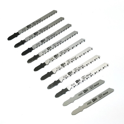 RS PRO, 6, 10, 18 Teeth Per Inch Multiple Materials 50 mm, 74 mm Cutting Length Jigsaw Blade, Pack of 10