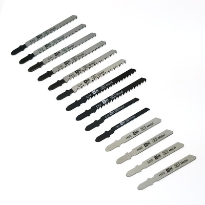 RS PRO, 6, 10, 12, 18, 32 Teeth Per Inch Multiple Materials 50 mm, 74 mm Cutting Length Jigsaw Blade, Pack of 14