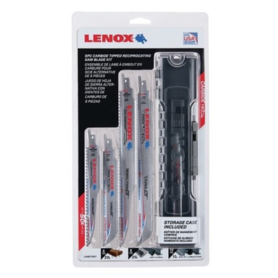Lenox, 6, 8, 10 Teeth Per Inch 152 mm, 229 mm Cutting Length Reciprocating Saw Blade, Pack of 5