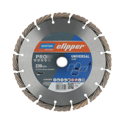 Norton 230mm Diamond Tipped Circular Saw Blade, 22.23mm Arbor