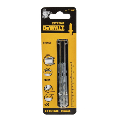 DeWALT, 36 Teeth Per Inch 50mm Cutting Length Jigsaw Blade, Pack of 3