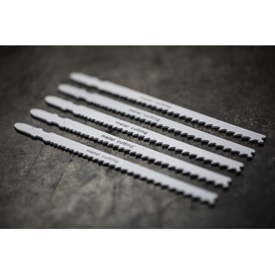 RS PRO, 5 → 10 Teeth Per Inch 105mm Cutting Length Jigsaw Blade, Pack of 5