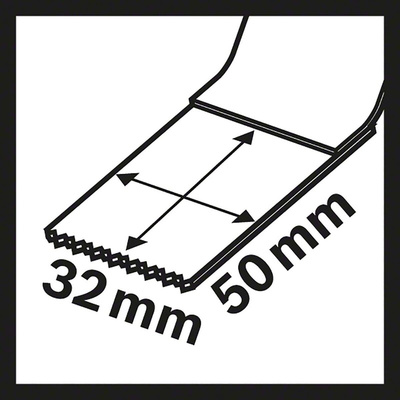 Bosch Oscillating Saw Blade, for use with Multi-Cutter