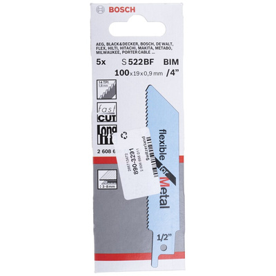 Bosch, 14 Teeth Per Inch Reciprocating Saw Blade, Pack of 5