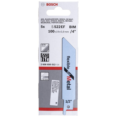 Bosch, 18 Teeth Per Inch Reciprocating Saw Blade, Pack of 5