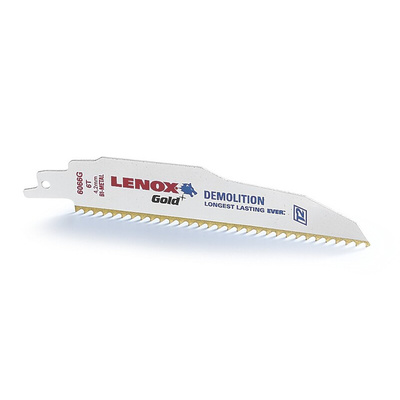 Lenox, 14 Teeth Per Inch 152mm Cutting Length Reciprocating Saw Blade, Pack of 5