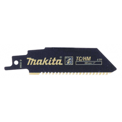 Makita, 8 Teeth Per Inch 100mm Cutting Length Reciprocating Saw Blade, Pack of 1