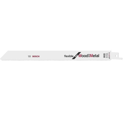 Bosch, 10 → 14 Teeth Per Inch 175mm Cutting Length Reciprocating Saw Blade, Pack of 5