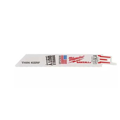 Milwaukee 150mm Cutting Length Reciprocating Saw Blade, Pack of 5