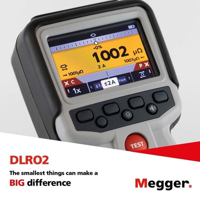 Megger DLRO2 Earth Tester 2000Ω CATIII 600V, CATIV 300