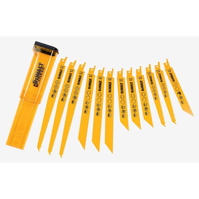 DeWALT Wood 152 mm, 203 mm, 228 mm Cutting Length Reciprocating Saw Blade, Pack of 12