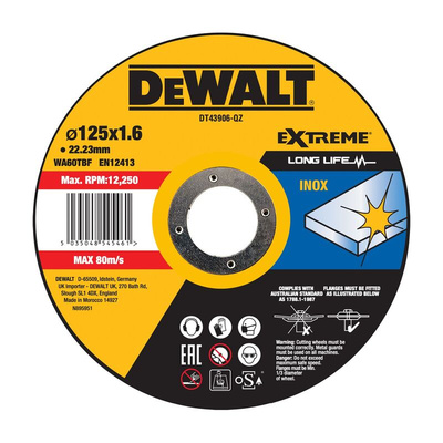 DeWALT Metal 125mm Cutting Length, Pack of 1